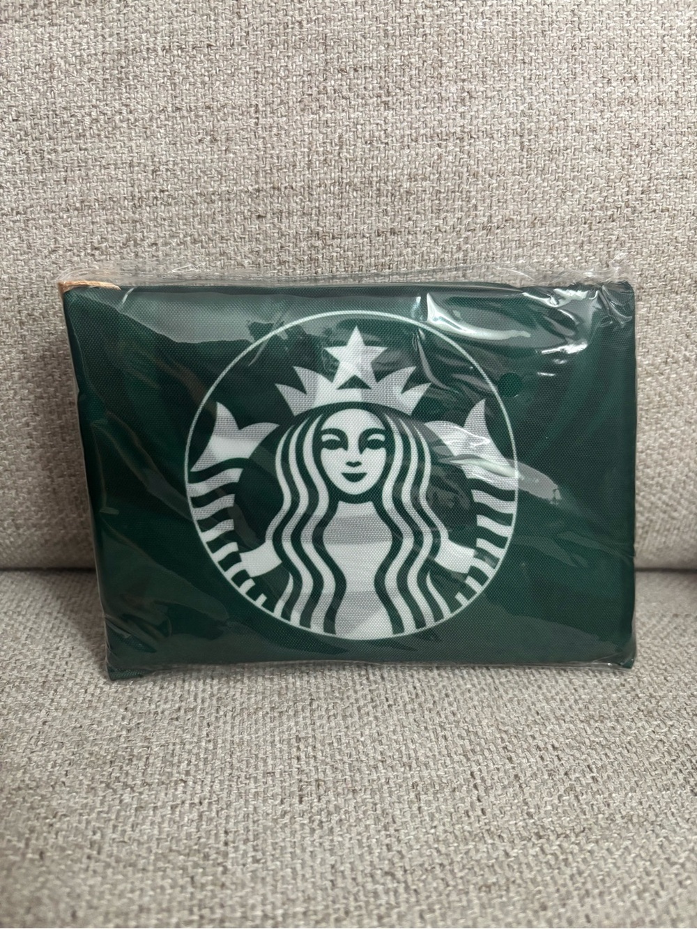 Starbucks Reusable Dark Green Tote Bag with White Siren Logo - Picture 6 of 7